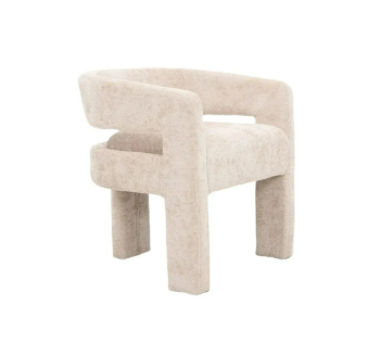 Chaise Onix – Design Japandi organique en brun, taupe ou crème